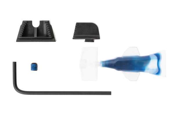 Strike Industries Iron Front and Rear sights for Sig Sauer P320 Suppressor Height