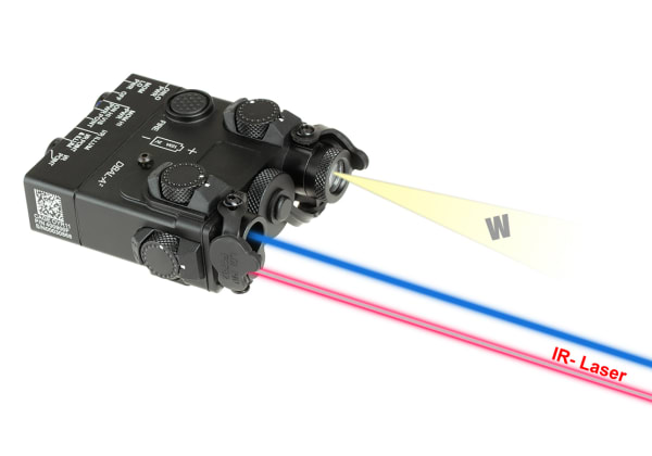WADSN DBAL-A2 Illuminator / Laser Module Blue + IR Aluminium