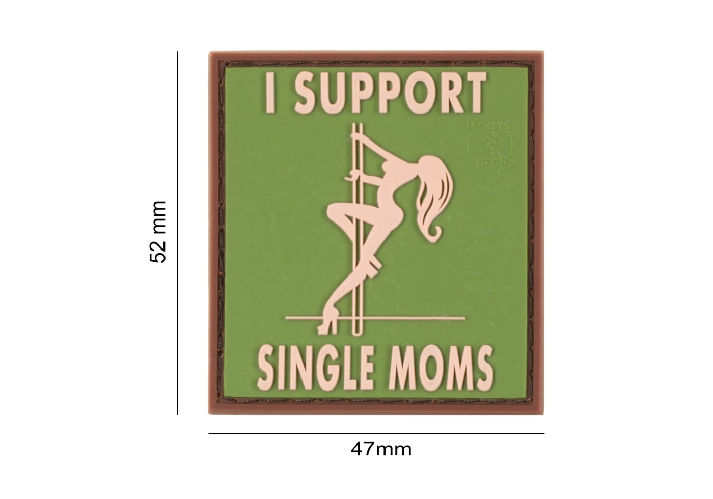 JTG I Support Single Mums Rubber Patch