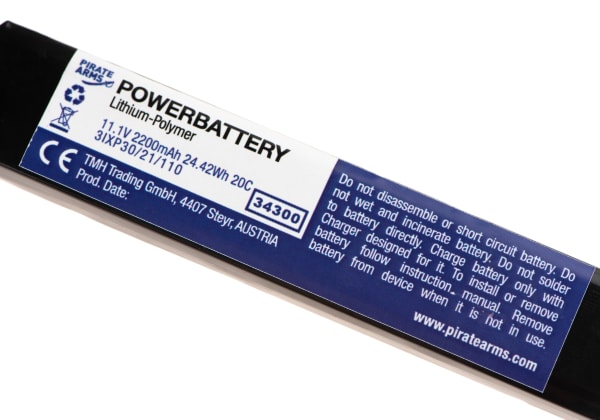 Pirate Arms LiPo 11.1V 2200mAh 20C Split Type T-Plug