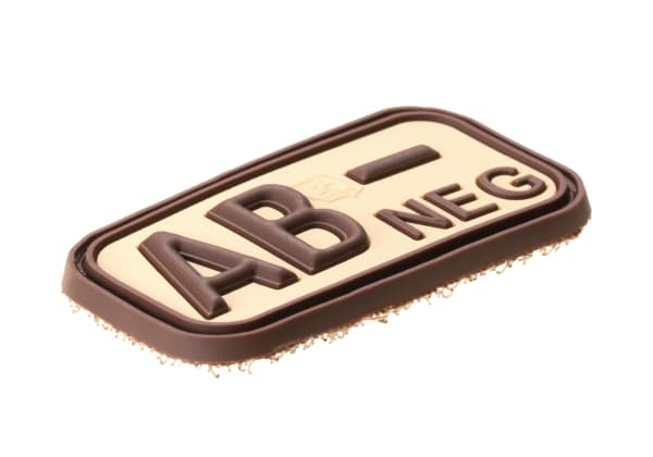 JTG Bloodtype Rubber Patch AB Neg