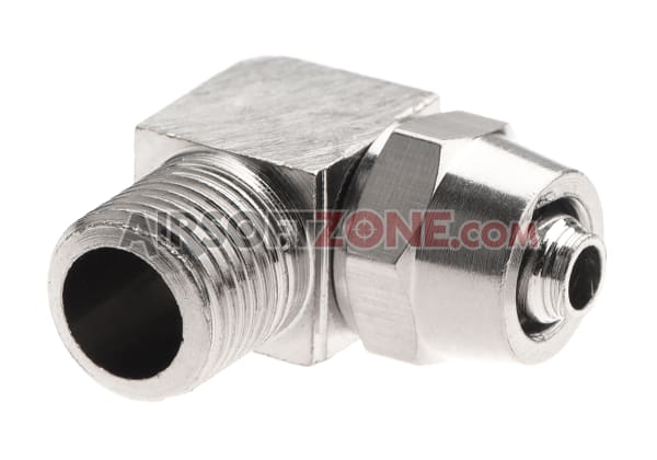 3/8 Hose To 3/8 NPT Male Swivel Elbow Fitting – ProMeth