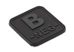 JTG Bloodtype Square Rubber Patch B Neg