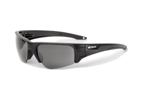 ESS Crowbar Tactical Sunglasses Silver Logo Black Frame