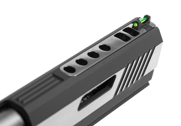 WE Hi-Capa 6 Force A Silver Barrel Full Metal GBB