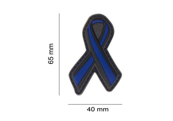 JTG Thin Blue Line Ribbon Rubber Patch