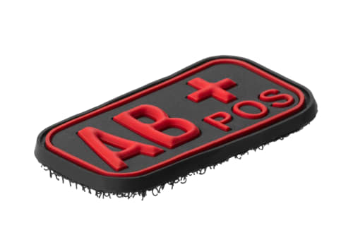 JTG Bloodtype Rubber Patch AB Pos