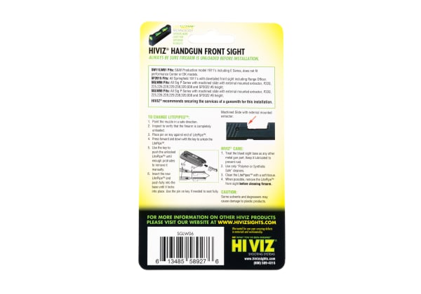 HIVIZ LiteWave Front Sight for Sig P-Series SGLW06