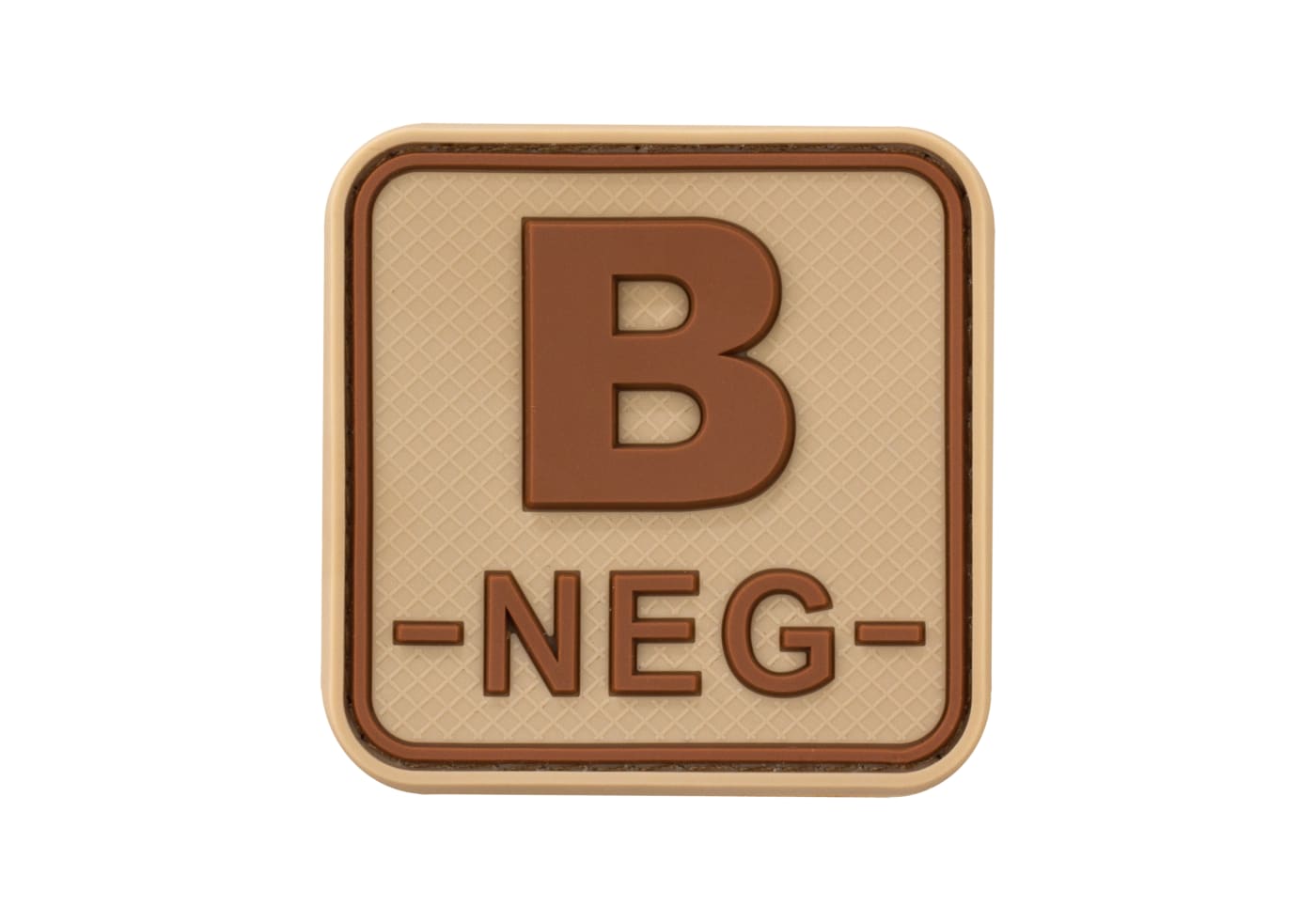 JTG Bloodtype Square Rubber Patch B Neg