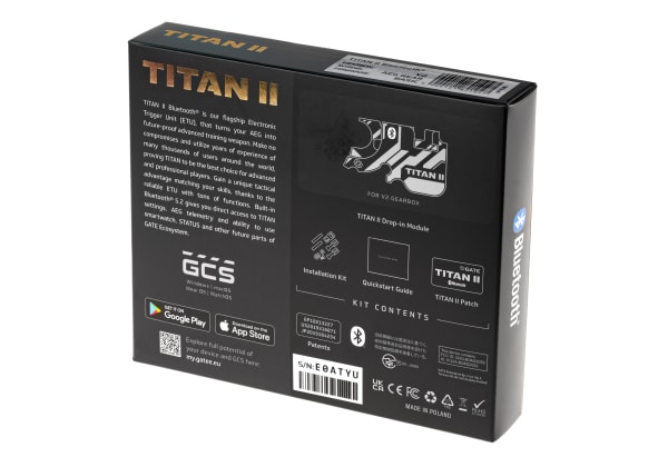 Gate Titan II V2 Bluetooth AEG Rear Wired