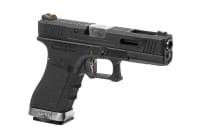 WE G-Force 17 BK Silver Barrel Metal Version GBB