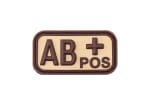 JTG Bloodtype Rubber Patch AB Pos