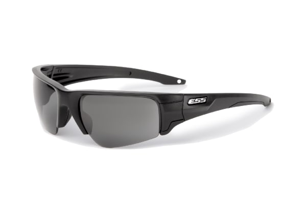 ESS Crowbar Tactical Sunglasses Silver Logo Black Frame