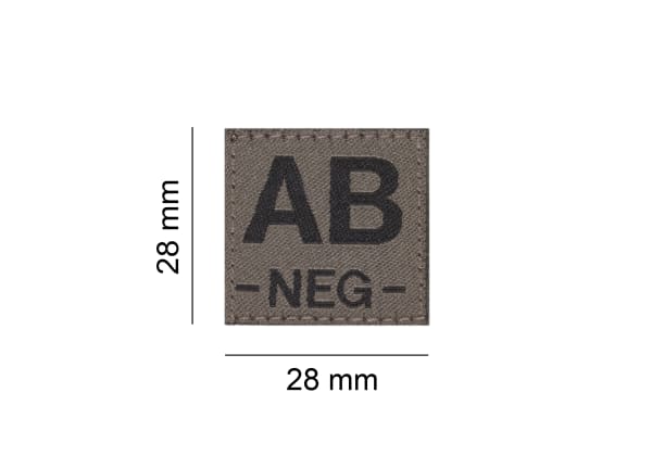 Clawgear AB Neg Bloodgroup Patch