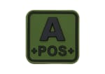 JTG Bloodtype Square Rubber Patch A Pos