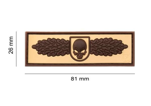 JTG SOF Skull Badge Rubber Patch