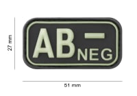 JTG Bloodtype Rubber Patch AB Neg