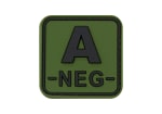 JTG Bloodtype Square Rubber Patch A Neg