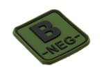 JTG Bloodtype Square Rubber Patch B Neg
