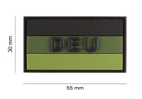 JTG Small German Flag Rubber Patch