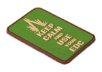 JTG Keep Calm EDC Rubber Patch