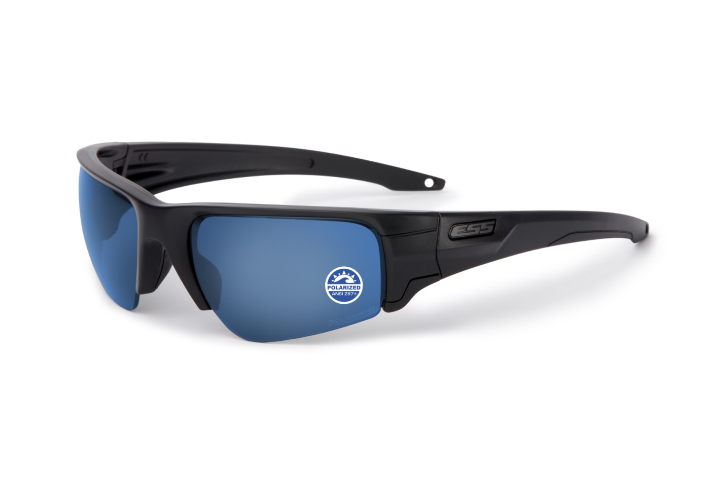 ESS Crowbar Tactical Sunglasses Subdued Logo Black Frame Polarized Mirror Lenses