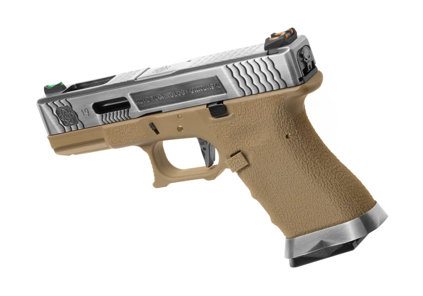 WE G-Force 19 SV Silver Barrel Metal Version GBB