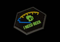 JTG I need Beer Rubber Patch