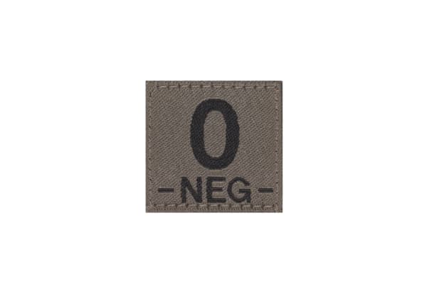 Clawgear 0 Neg Bloodgroup Patch