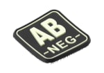 JTG Bloodtype Square Rubber Patch AB Neg