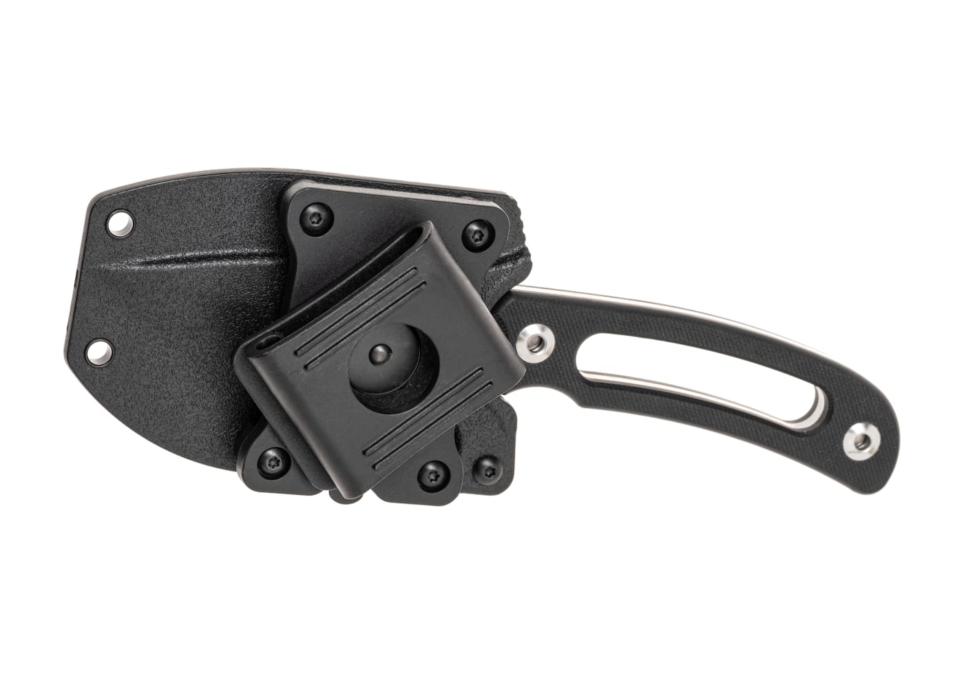 Defcon D2 Fixed Blade Silver Flecks Handle