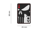 JTG Punisher Ace of Spades Rubber Patch