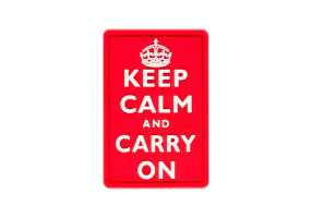 JTG Keep Calm Rubber Patch