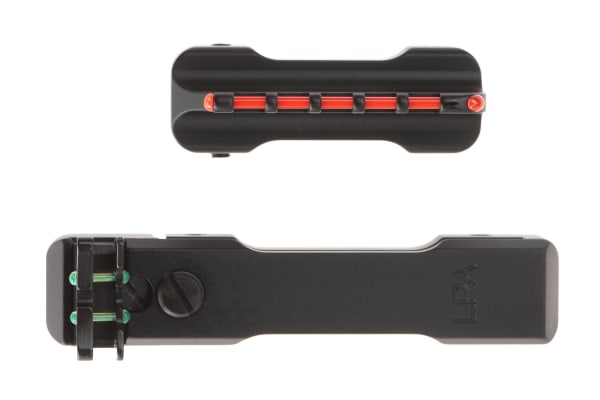 LPA Adjustable Fiber Optic Sights Set for 6-8mm Shotgun Ribs