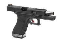WE G-Force 17 BK Silver Barrel Metal Version GBB
