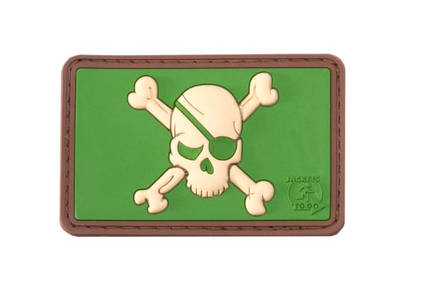 JTG Pirate Skull Rubber Patch