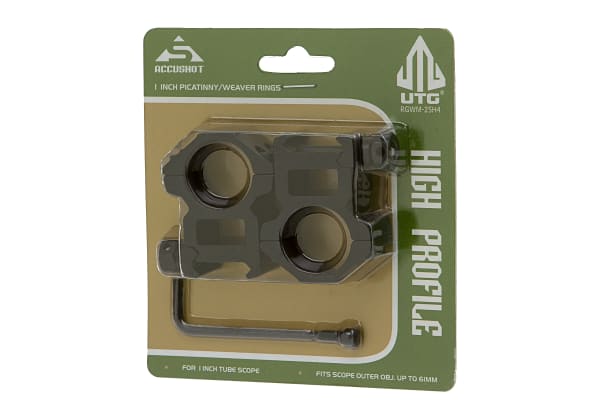 Leapers 25.4mm Mount Rings High