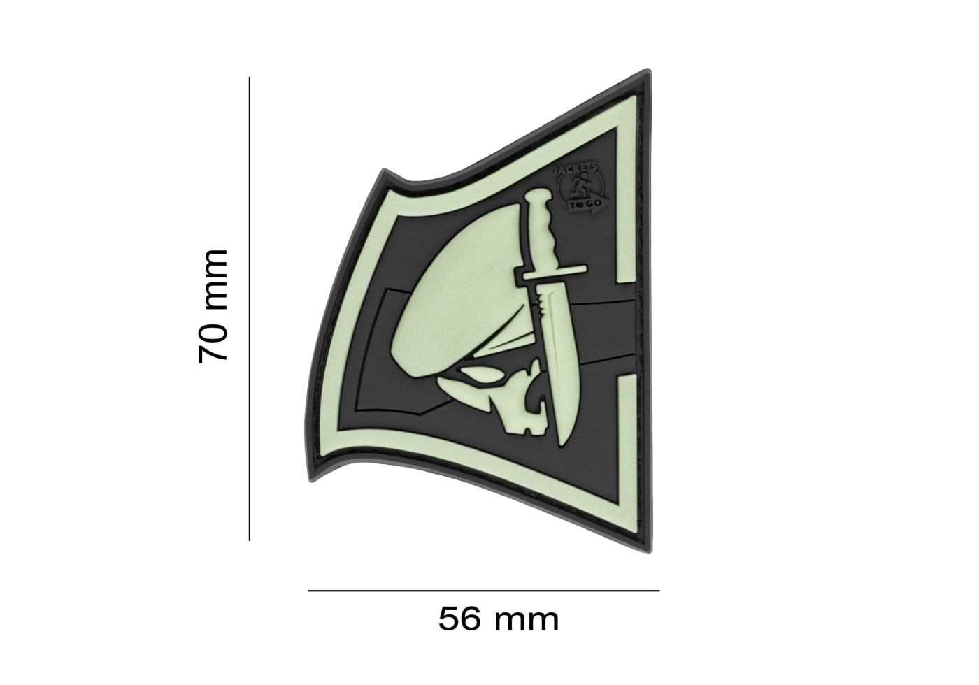 JTG Rebel Skull Rubber Patch