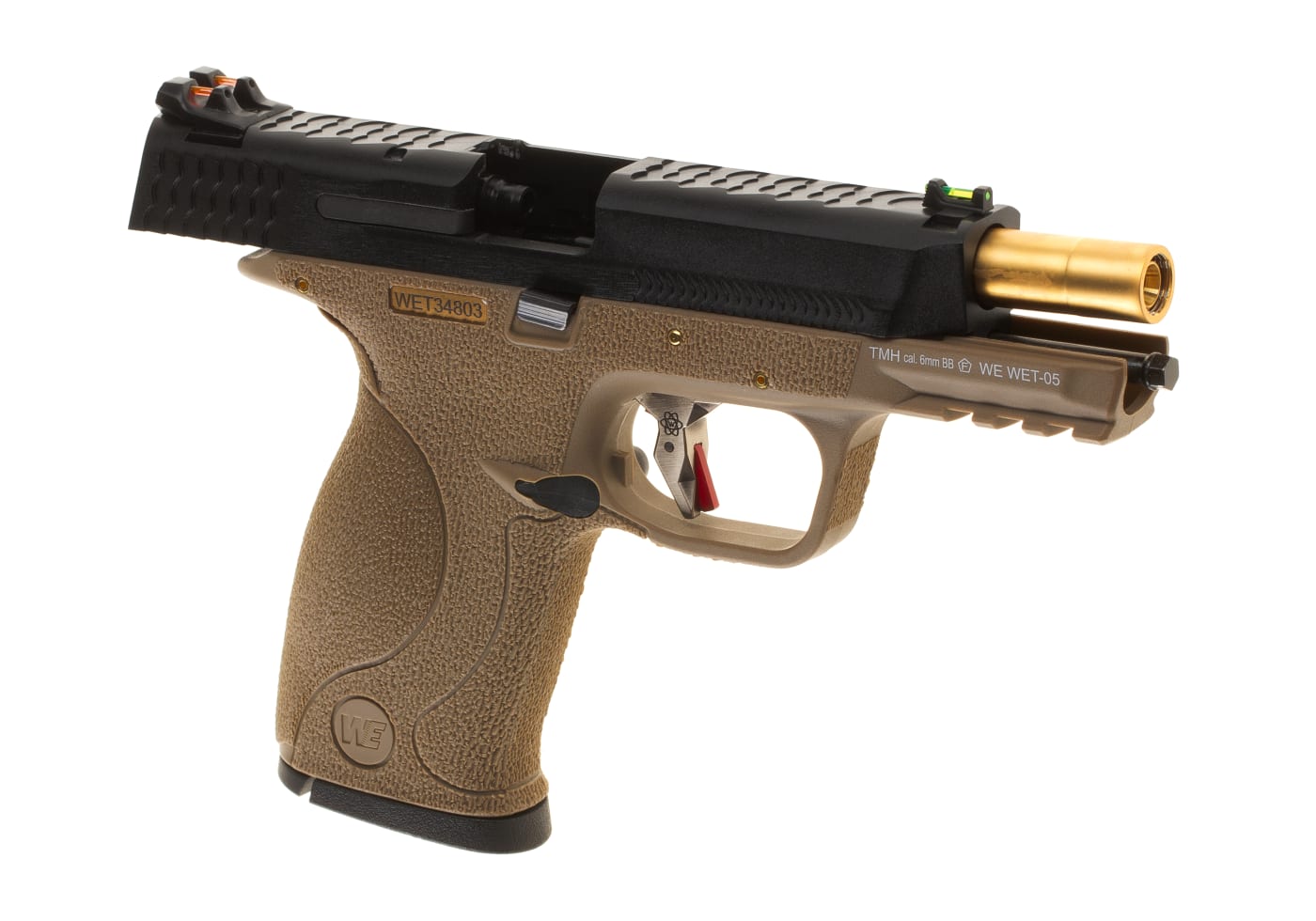 WE WET-05 BK Gold Barrel Metal Version GBB