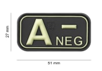JTG Bloodtype Rubber Patch A Neg