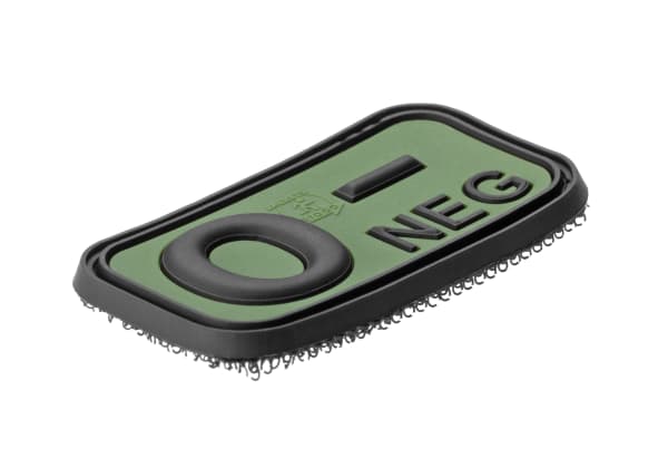 JTG Bloodtype Rubber Patch 0 Neg