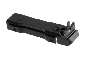 LPA Adjustable Fiber Optic Rear Sight for 6-8mm Shotgun Ribs