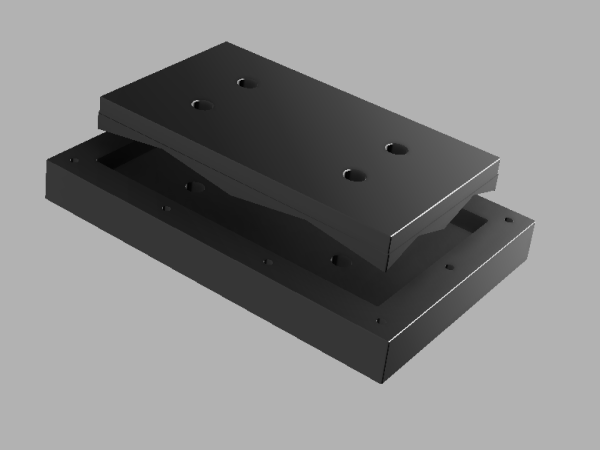 Super Dandy BV Die Set, Opening 6.625" x 10.375" with 0.205 radius corners for IRISS CAP-12.  Includes Drill Guide holes on die base for mounting display.  (Requires our Balanced Drive System and a hydraulic power source)