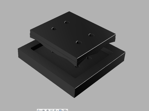 Custom Super Dandy BV Die Set, Opening 7.063" x 7.750" with 0.205" radius corners for IRISS CAP-24  (Requires our Balanced Drive System, the DG-IR-CAP-24 drill guide template and hydraulic power source for operation)