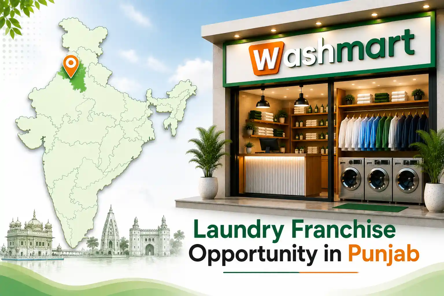 Laundry Franchise Opportunity in Punjab with Washmart