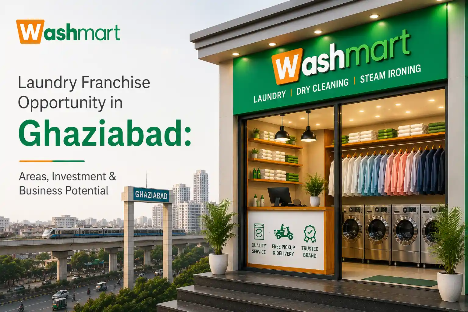 Laundry Franchise Opportunity in Ghaziabad with Washmart