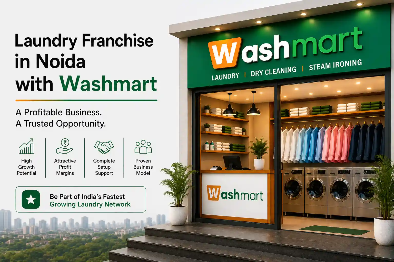 Laundry Franchise in Noida with Washmart
