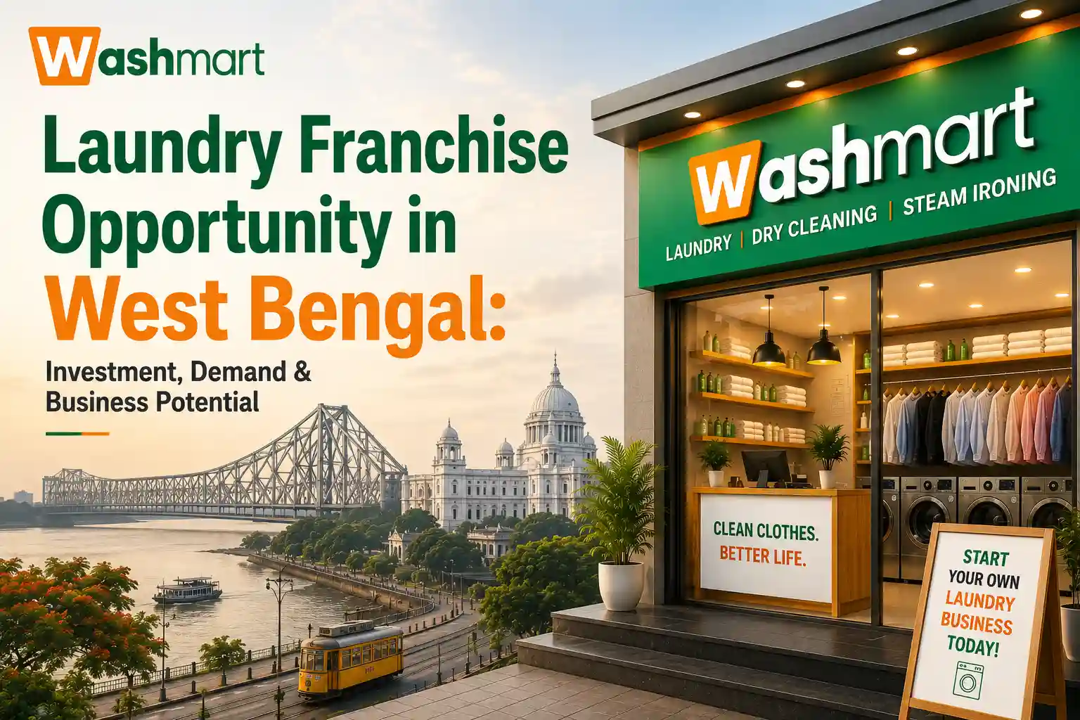 Laundry Franchise Opportunity in West Bengal: Investment, Demand & Business Potential
