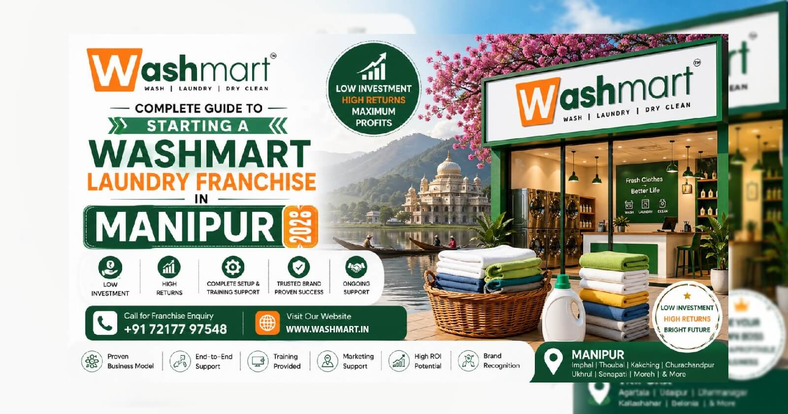 Complete Guide to Starting a Washmart Laundry Franchise in Manipur