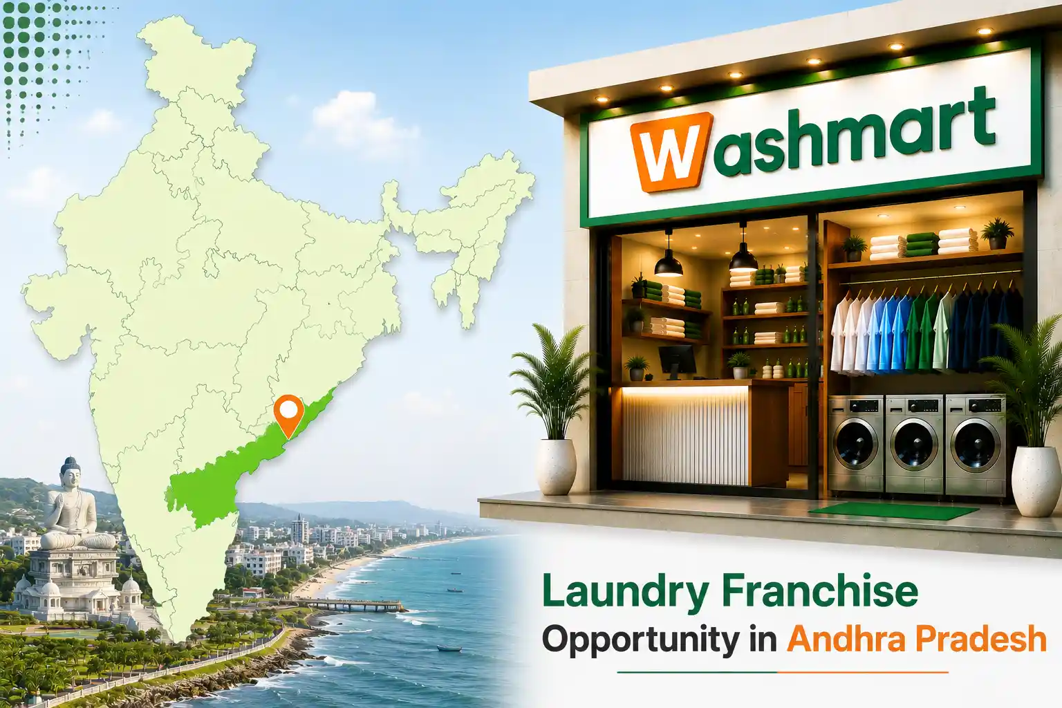 Laundry Franchise Opportunity in Andhra Pradesh with Washmart